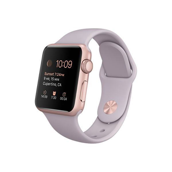 apple watch rose gold lavender sport band