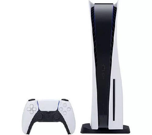 Sony PlayStation 5 Disk Edition - 825 GB Wi-Fi Black - White - Silver Grade Refurbished