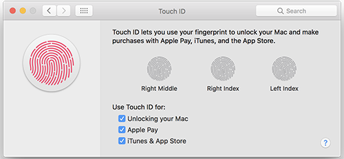 Set up Touch ID on Macbook Air