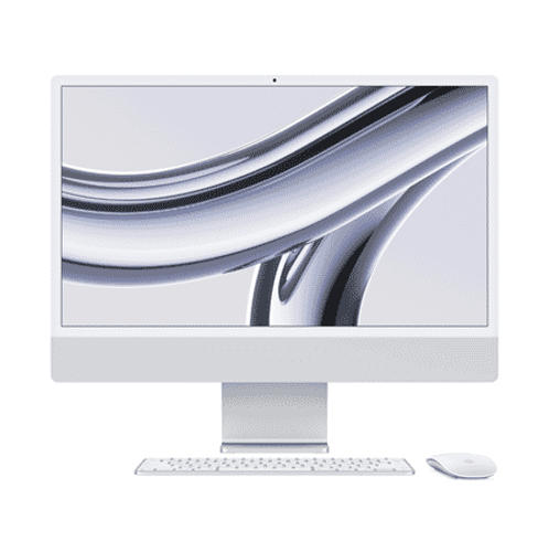 Apple iMac - 24" - M3 Chip - 8 Core - 8GB - 256GB SSD - Silver (refurbished)